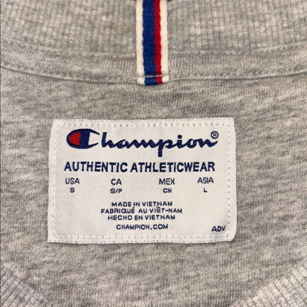 Champion Gray Signature Crewneck Sweatshirt - Picture 2 of 5